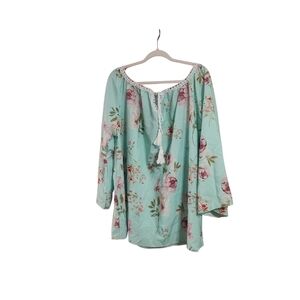 Floral Mint Green Women's Top
